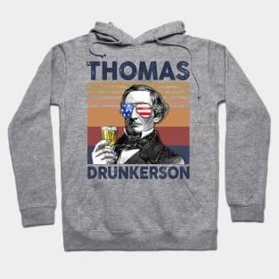 Thomas Drunkerson US Drinking 4th Of July Vintage Shirt Independence Day American T-Shirt Hoodie